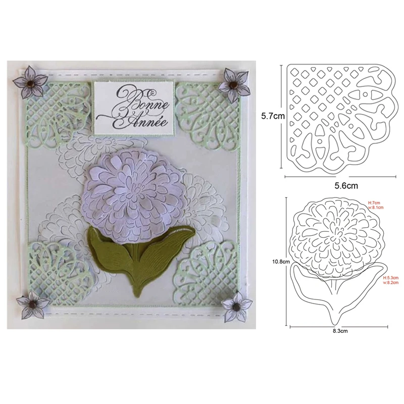 

Metal dies Flower Leaf Lace Corner Embossing Cutting Dies DIY Scrapbooking dies Paper Cards Making Photo Decoration Craft Dies