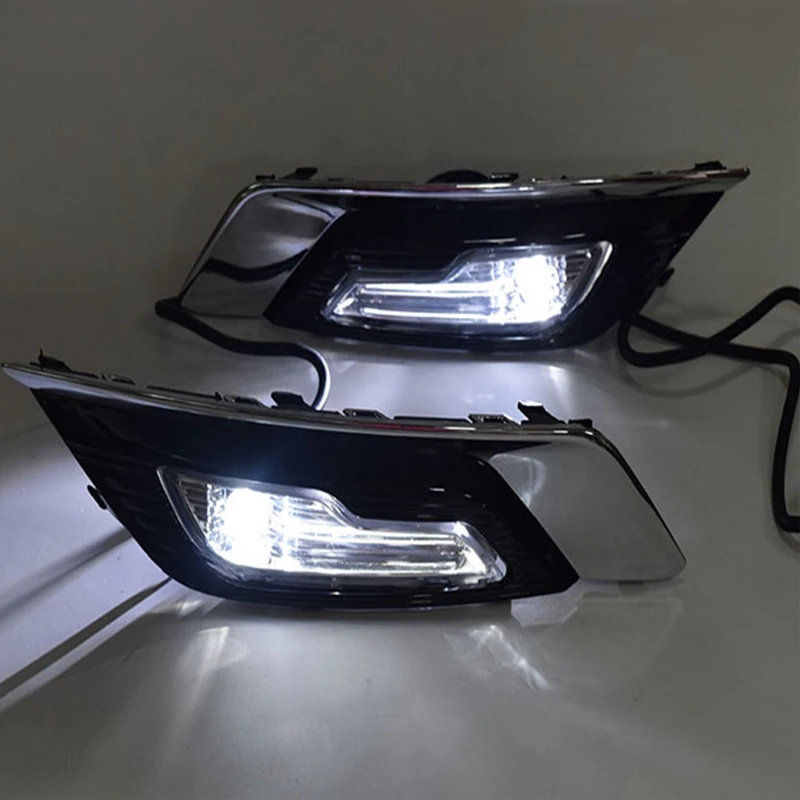 Светодиодный дневные ходовые огни дневного света Противотуманные лампы 12V Автомобильные противотуманные фары для Ford Fusion Mondeo