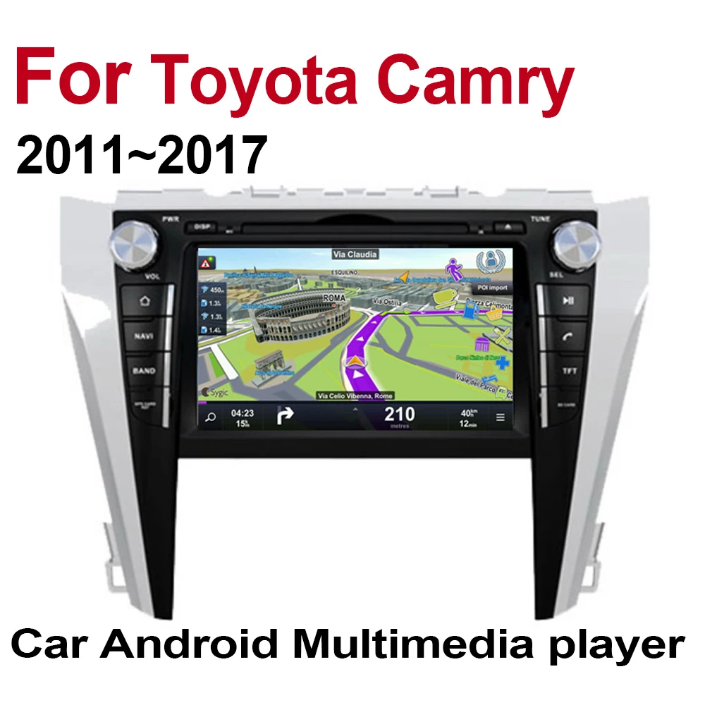 Android 2 Din Авто Радио DVD для Toyota Camry 2011 2012 2013 Автомобильный мультимедийный плеер gps навигационная система Радио
