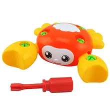 Ручная разборка мультфильм краб сборка винт гайка игрушка DIY сборка модель ролевые игры инструмент игрушки Раннее Образование игрушки
