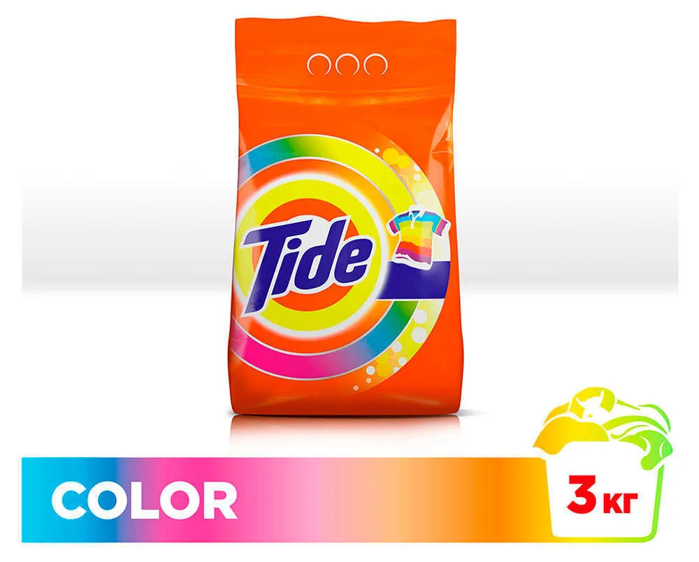 Стиральный порошок автомат «Color» Tide, 3 кг