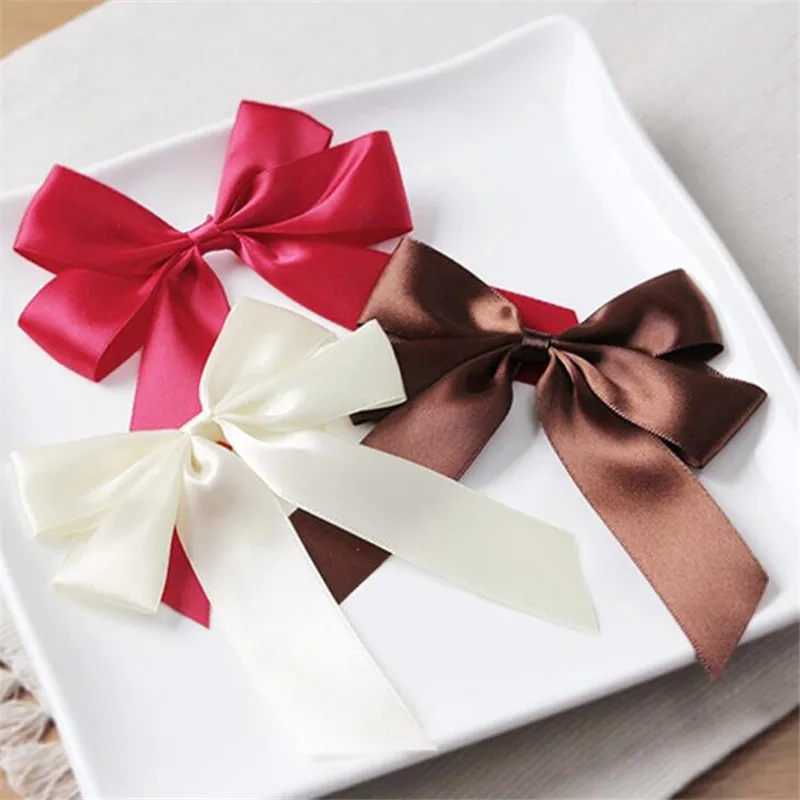 

Material Bow Polyester Ribbon Hand Knotted Gift Packaging Boxes Baking Bag Decorative Bow Christmas Decorations Birthday Wedding