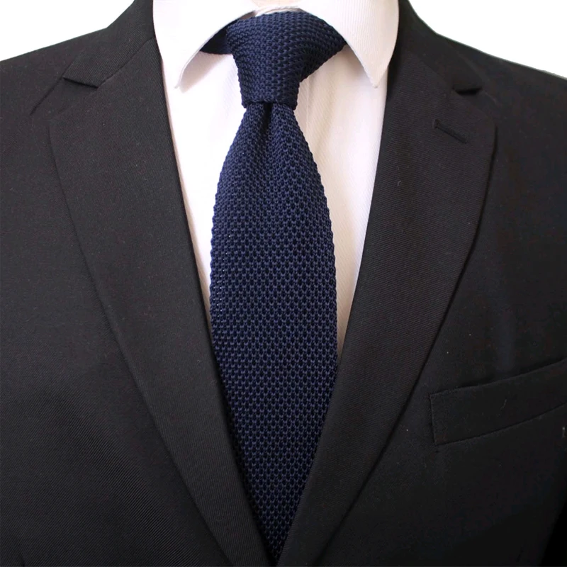 Мужской вязаный простой галстук, 5,5 см, Одноцветный, золотой, бордовый, ручная работа, высокое качество, узкий, тонкий, тонкий, тканый галстук, вечерние, аксессуары - Цвет: 05