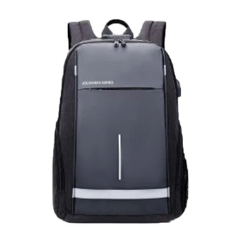 

HOT-AOLIDA Backpack Men's Korean Casual USB Men's Backpack Outdoor Computer Bag Business Multifunctional Bag