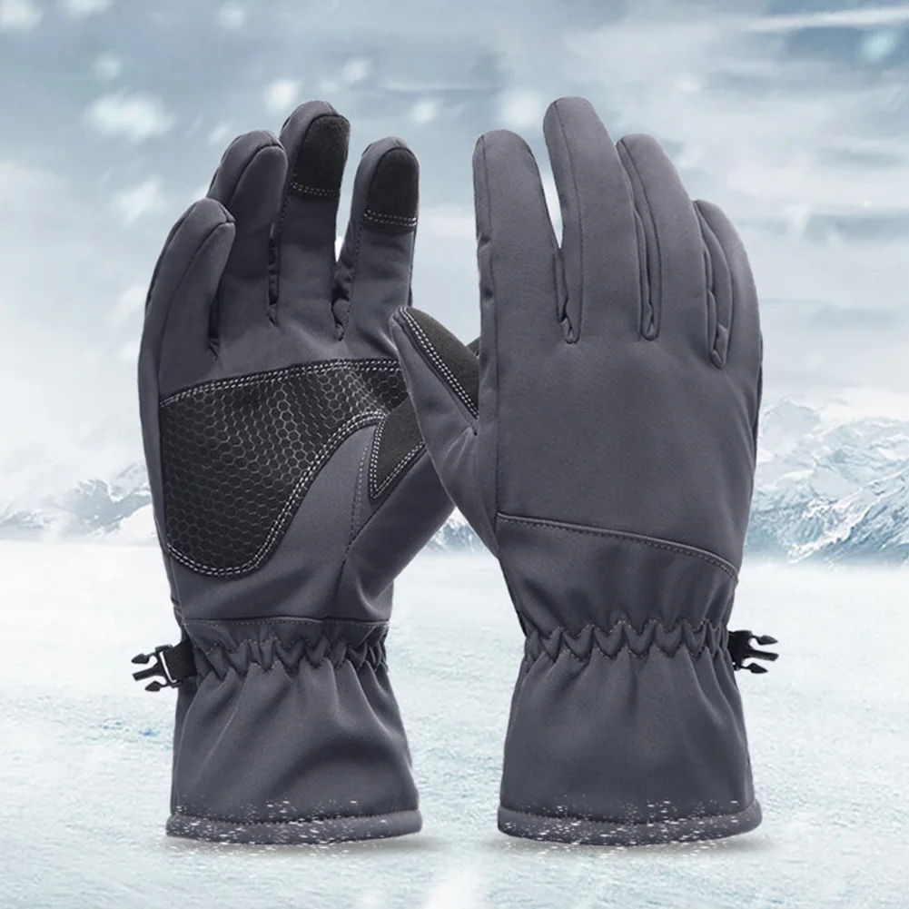 Женские и мужские велосипедные водонепроницаемые Нескользящие походные Разноцветные Теплые уличные эластичные зимние ветрозащитные портативные лыжные перчатки