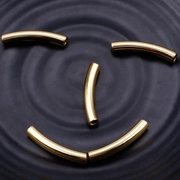 

15Pcs/Lot Stainless Steel Long Tube Connectors For Pendants Necklaces Charm Bracelets DIY Jewelry Finding Supplies Logo Engrave