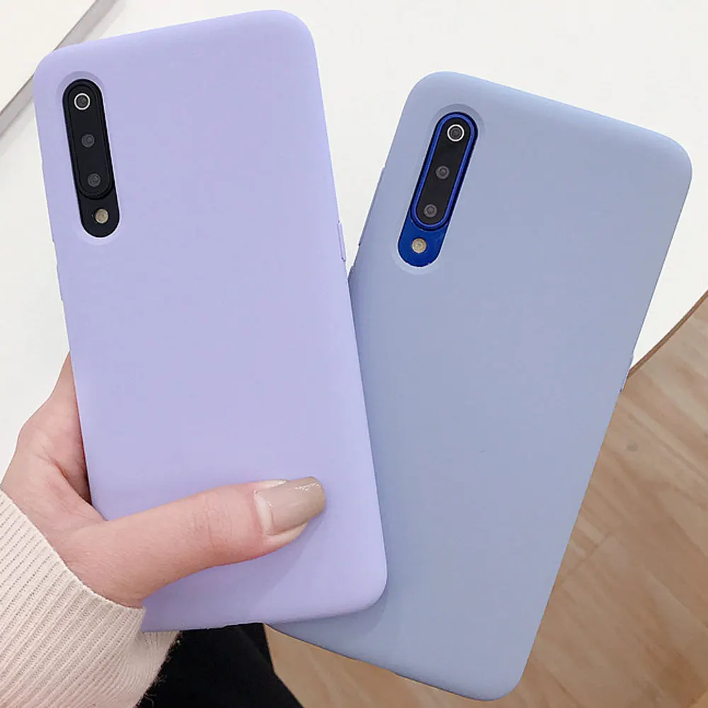 Натуральный жидкий силиконовый чехол для Xiaomi Mi 9 Mi9 SE мягкий гелевый резиновый