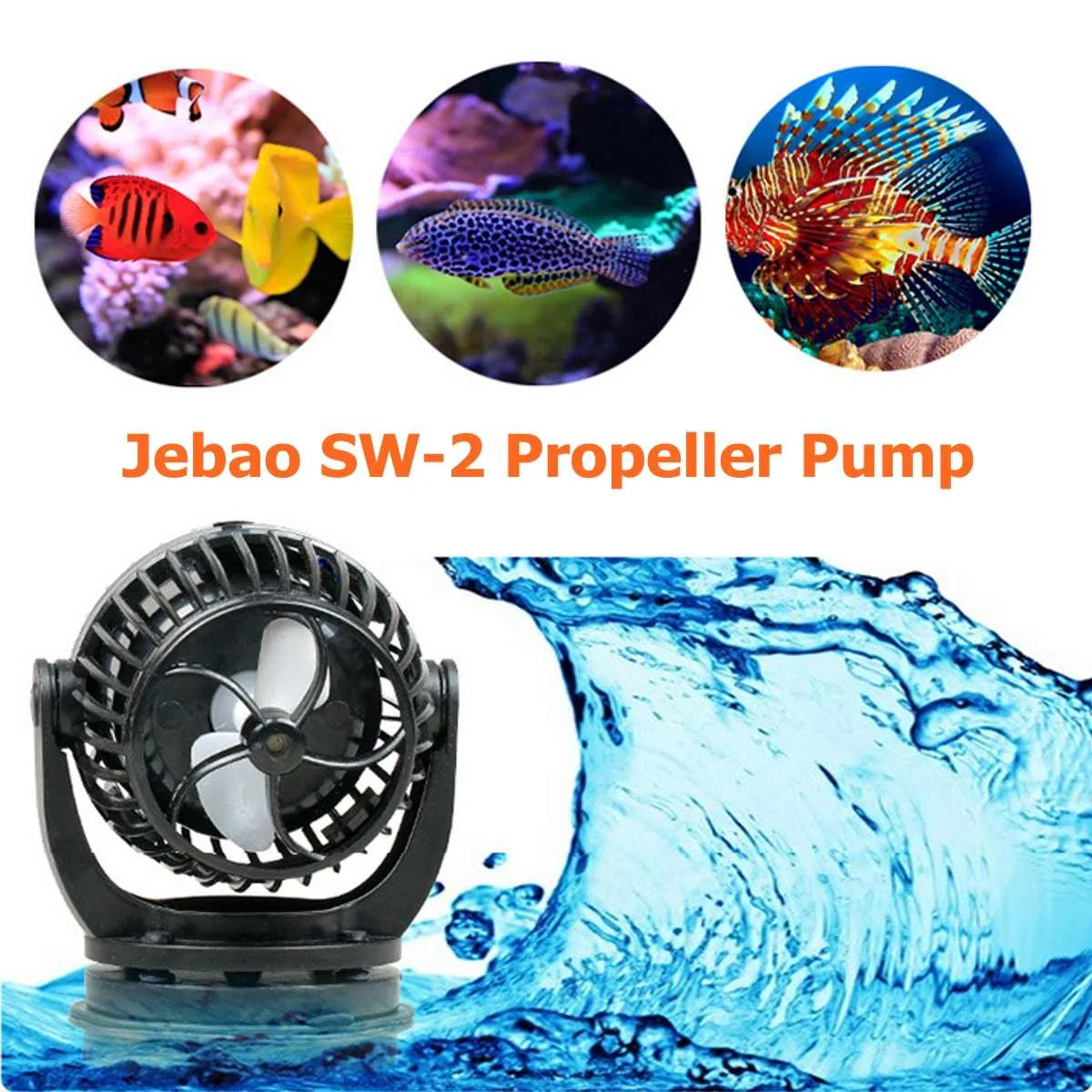 

Jebao SW-2 Propeller Pump Fish Tank Water Pumps Aquarium Wave Maker Reef Coral Cross Flow Pump & Controller Update Version