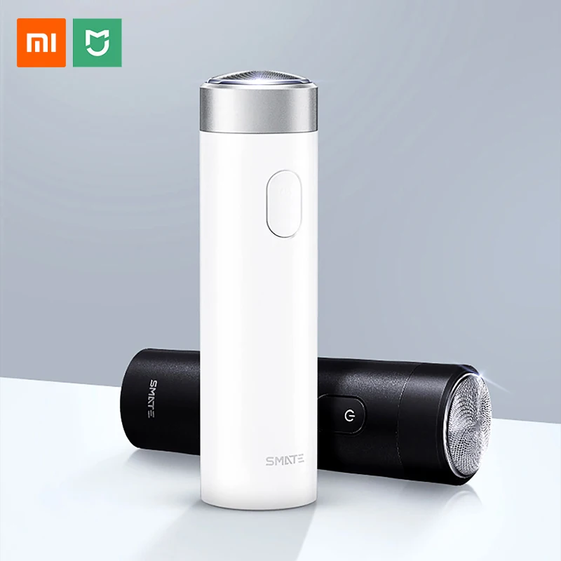 Цена Xiaomi Smate электробритва, Бритва для мужчин, USB перезаряжаемая машина для сухого влажного бритья, триммер для бороды, волос IPX7, моющееся одно лез...