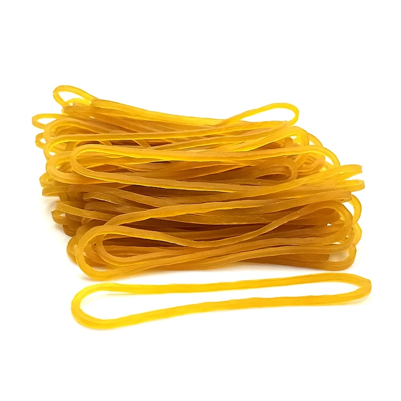 60MM yellow color Rubber Bands Office Supplies Ring Band Loop Sturdy