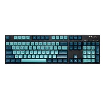 

Maxkey 134 Keys Keycap Set Blue Dark Night SA Profile ABS Customized Keycap for Cherry Switch for Mechanical Gaming Keyboard