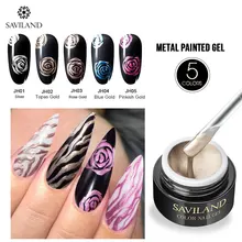 Saviland гель для ногтей с блестками, лак для ногтей, очаровательный чистый цвет, УФ светодиодный гель для рисования ногтей, цветной лак для ногтей