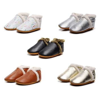 

Baby Boy Shoes Knitted Sweaters Boots Booty Crib Babe Girls Winter Warm Toddler Boy Shoes For 0-2 Year