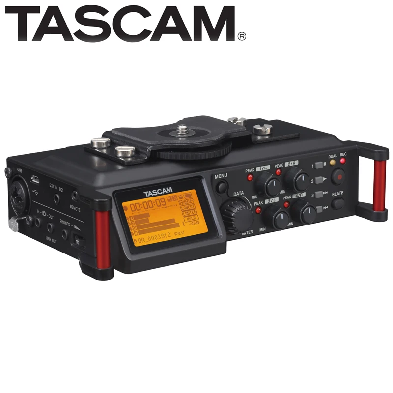 Профессиональный 4-канальный рекордер TASCAM DR-70D синхронный для зеркальной
