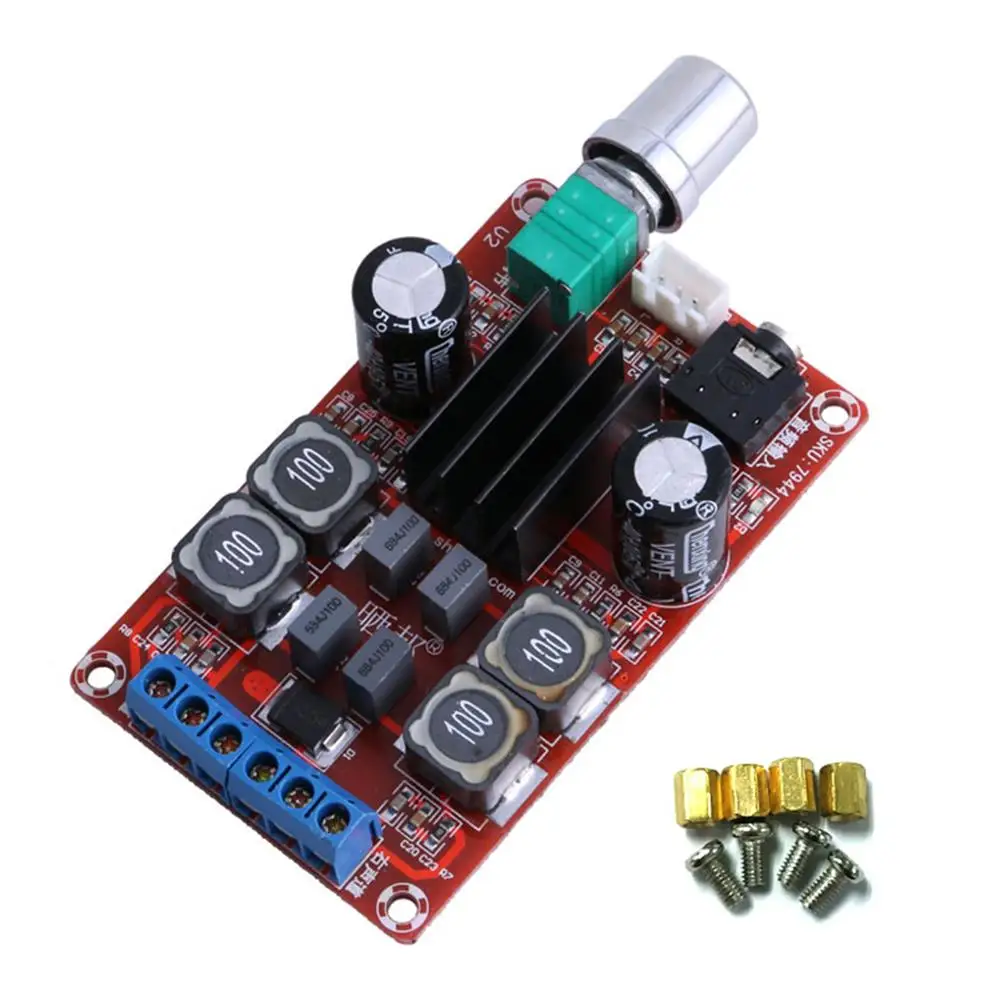 

New Arrival for TPA3116D2 2x50W Digital Power Amplifier Board 5V To 24V Dual Channel Stereo AMP