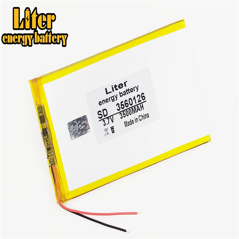 3 7 в литий полимерная батарея 3500 мАч 3560126 3560125 таблетки DIY mobile power|lithium polymer battery|polymer
