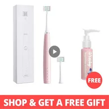 Зубная щетка Sonic зубная паста бесплатный набор перезаряжаемая Автоматическая электрическая белая синяя розовая Водонепроницаемая u-образная удобная мягкая обертка