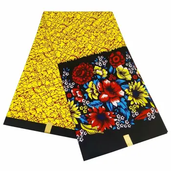 

african ankara fabric polyester wax fabric for dress 6yards african new arrival african wax print fabric 2019