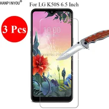 3 шт./партия, новинка, 9 H, 2.5D, закаленное стекло, Защита экрана для LG K50S 6,", защитная пленка+ инструменты для очистки