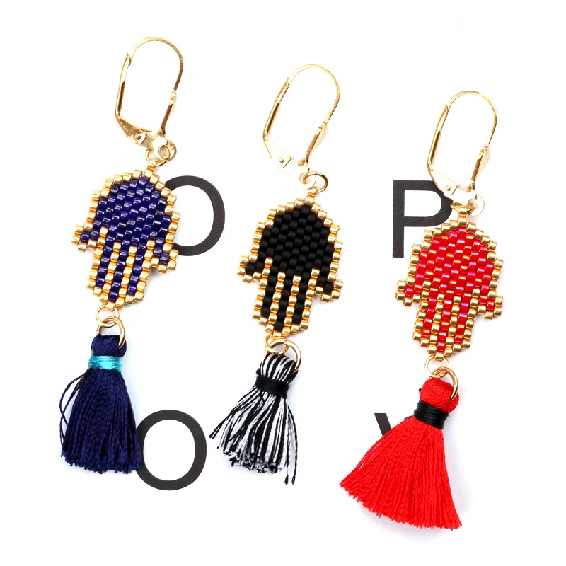 

FAIRYWOO Hand Clap funny Tassels Hand Earring