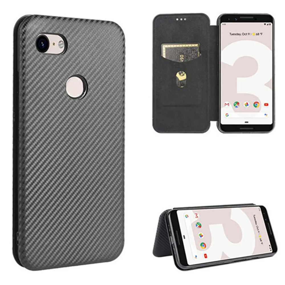 Per Google Pixel 3 3A Xl Caso Di Lusso In Fibra Di Carbonio Della Pelle Adsorbimento Magnetico Di Caso Per Il Google Pixel 3 3Xl 3Axl Pixel3 Sacchetti