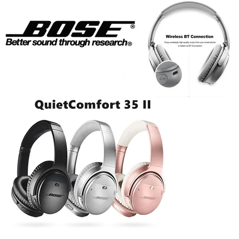 Limited Brand new 100% Original Bose QuietComfort 35 II Ear Pads Bluetooth Headphones   Headphone Wireless Headset Sport Earphone