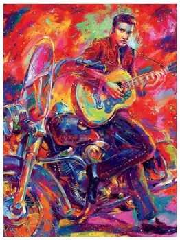 

Portrait Diamond Mosaic Painting Music Star Icon Diamond Dots Rhinestone Embroidery Cross Stitch Wall Sticker Crystal Picture