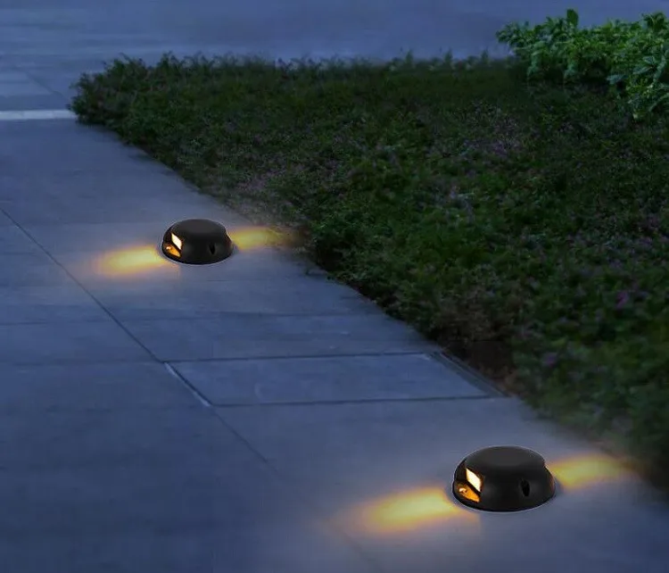 Enterrada à Prova Água ao ar Lâmpada Dwaterproof Livre Passo Redondo Luzes Paisagem Superfície Montado Tartaruga Escudo Ac85 265v - Dc12v. 2w 3w 6w 3 2w 3w 6w lâmpada enterrada à prova