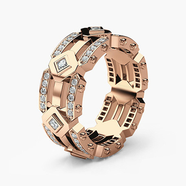 Punk Hiphop Series Mens Ring Band Cothic Geometry Men Ring Stone Trendy Gifts Gadget Ring For Gentleman