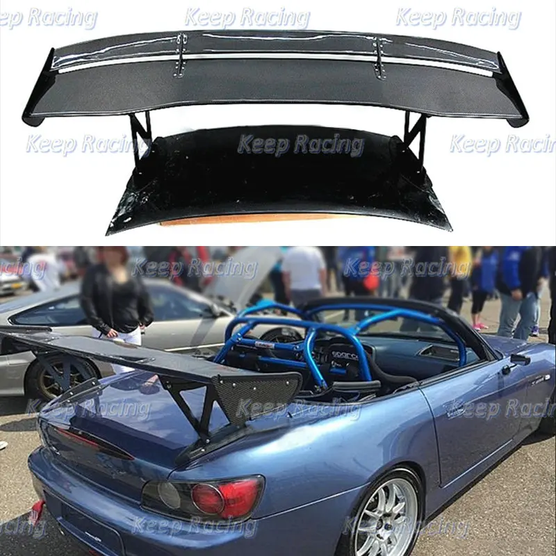 

Car-styling VTX Type 3 Style Carbon Fiber GT Wing 1600mm For Honda S2000 AP1 AP2 Glossy Fibre Trunk Spoiler Bootlid Splitter Lip