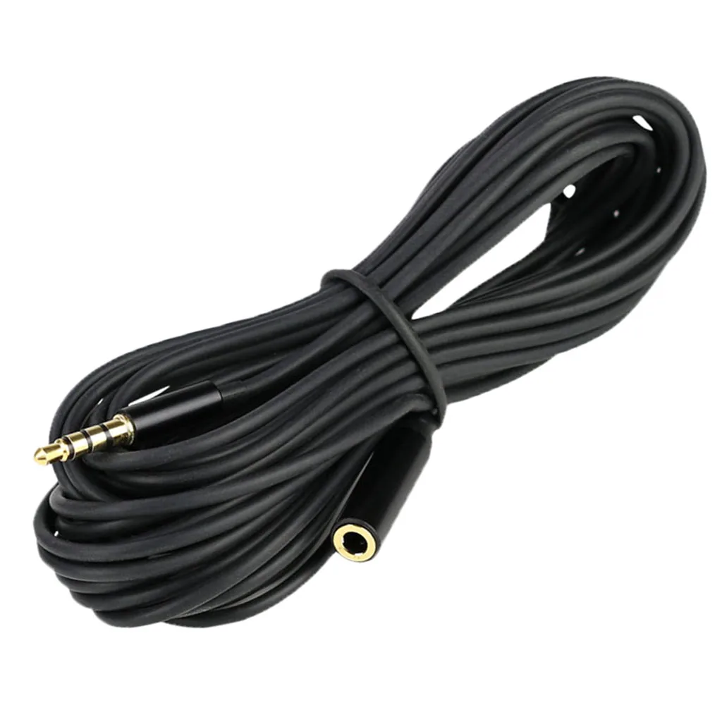 3.5mm TRRS to TRS Audio  Extension Cable Connector Wire 6 meters/19.68ft for Mobile Phone, Microphone, Computer