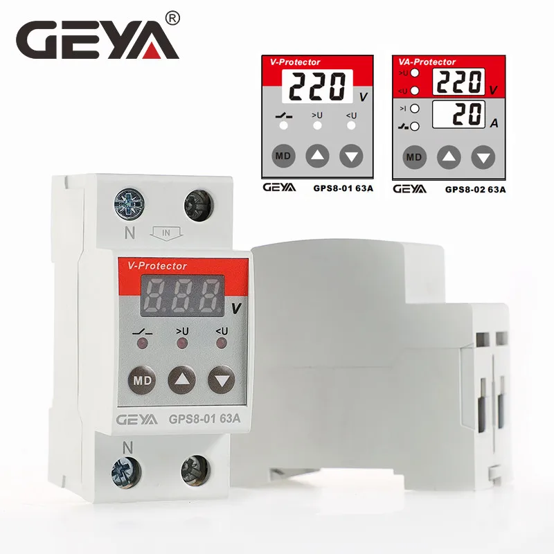 ajuste de corrente sobretensão, relé de 63a 220v 230v