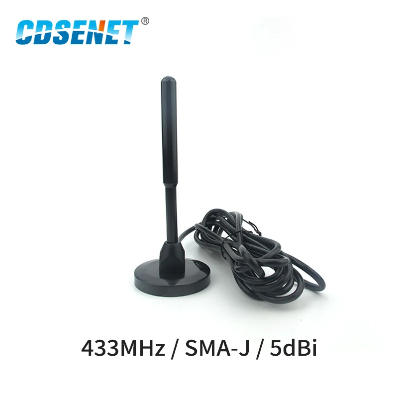 

433MHz Wifi Antenna SMA-J High Gain 5dbi Magnetic Base 3m Feeder External Cable Sucker Omnidirectional Wifi Antenna Aeria
