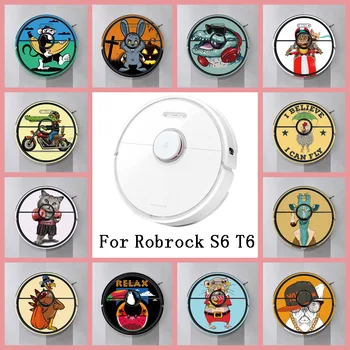 

Provide Customized Custom Animal Sticker for xiaomi Roborock S6 T6 Robot Robotic Vacuum Cleaner Skin Spare Parts Accessories