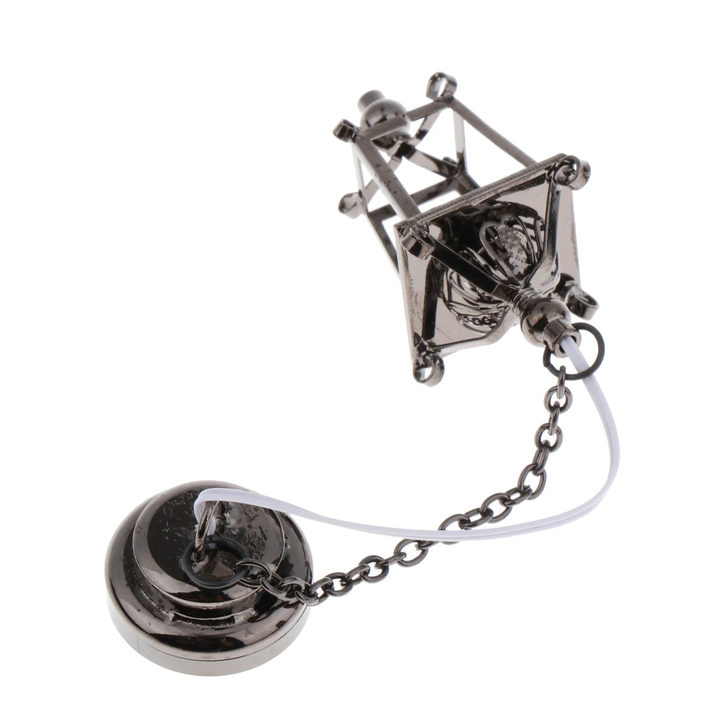 1/12 Scale Dollhouse Accessories Miniature LED Ceiling Light Metal Hanging Lamp, Battery Operated with ON/OFF Switch
