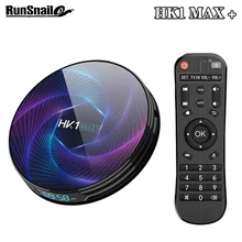 HK1MAX+ Восьмиядерный Android 9,0 Смарт ТВ приставка 4 Гб RK3368 PRO HK1 MAX Plus 1080P H.265 2,4G/5G Wifi BT 4,0 1000M ТВ приставка