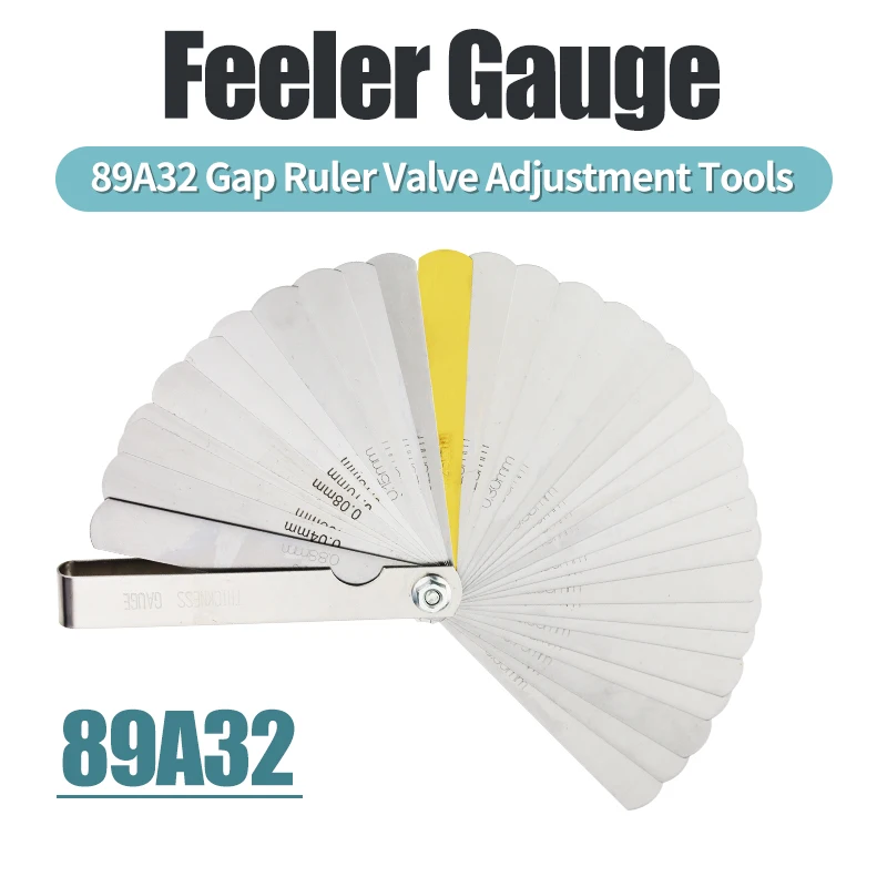 Generic 89a32 Inch Feeler Gauge Metric Thickness Wedges Gauge Set