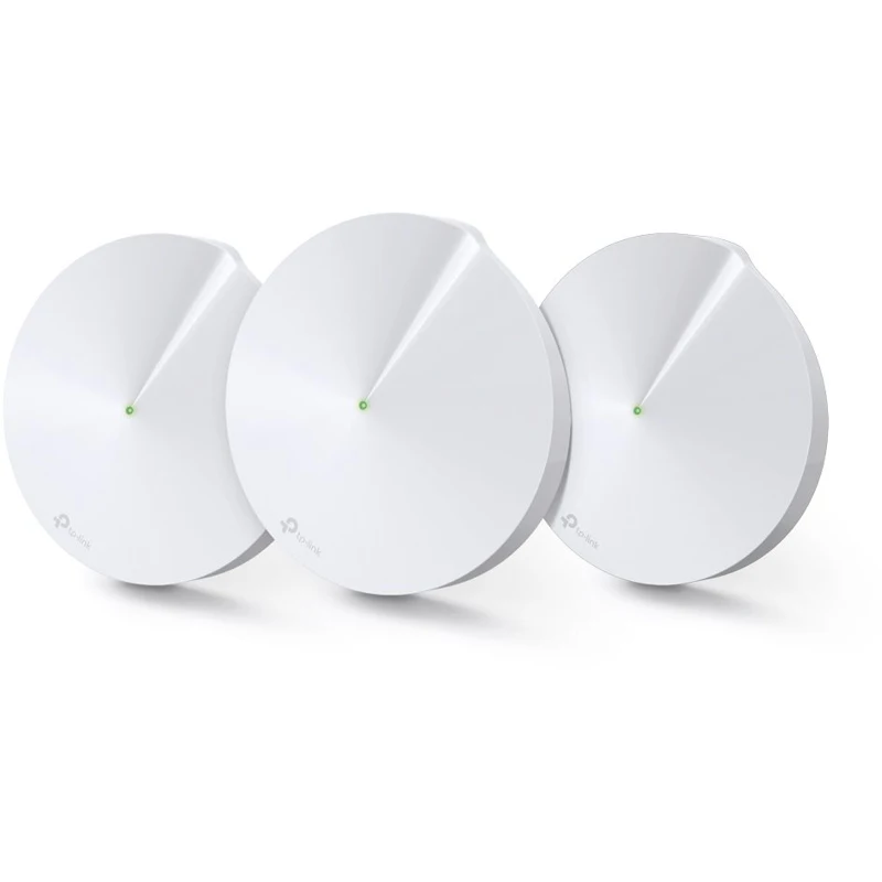 Бесшовный Mesh роутер TP-Link Deco M5(DECO M5(3-PACK) AC1300 10/100/1000BASE-TX белый(упак.:3шт