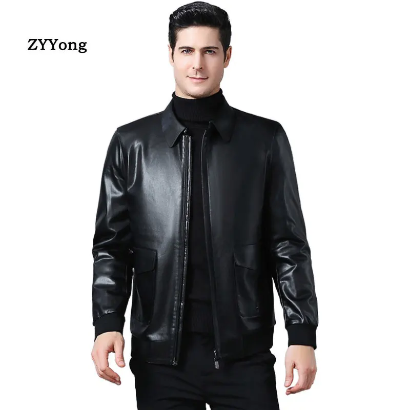 2020 New Autumn and Winter Brand Men's Leather Jackets Thickening Leather Coat Men Leather Jacket Plus Size M-XXXXL 2020 winter warm thickening wool gloves knitted flip fingerless exposed finger thick gloves without fingers mittens glove women
