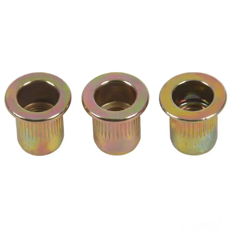 M6x12mm плоские головки заклепки с резьбой гайки вставки Nutsert крепежные элементы 50 шт