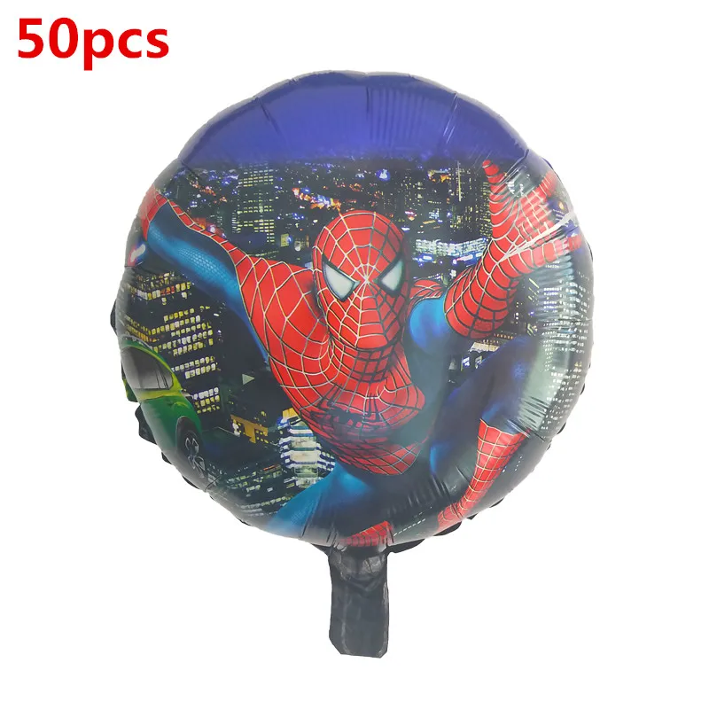Воздушные шары из фольги с объемным рисунком Человека-паука, Бэтмена, Железного человека, супергероя, украшения на день рождения, подарки для детей, детские игрушки - Цвет: Серебристый