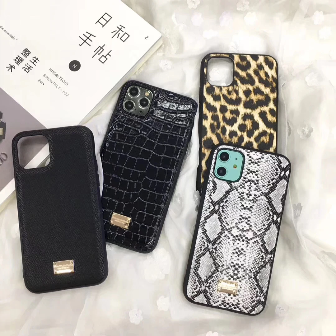 luxury vintage Leopard Snake Crocodile skin Leather Phone Case For iPhone 11 Pro Max Xr X XS 7 8 Plus Brand Cover Fundas |