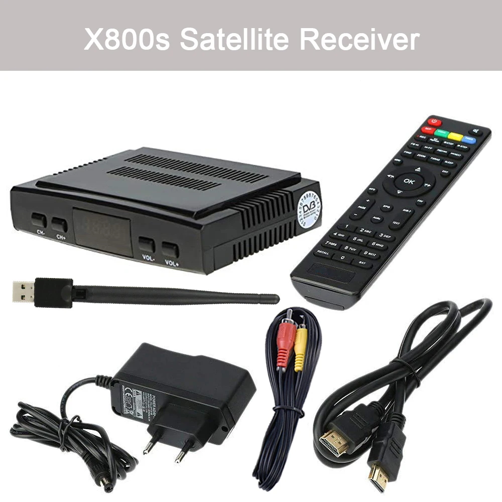 Спутниковый ресивер Satxtrem X800s FTA DVB-S2 для цифрового ТВ-тюнера 8 Clines Europe DVB S2 декодер спутникового рецептора 1080p