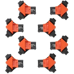 Promotion! Pinces d'angle à Angle de 90 degrés, 8 pièces, fixateur de Clip d'angle pivotant réglable, charpentier, pince de fixation d'angle droit 