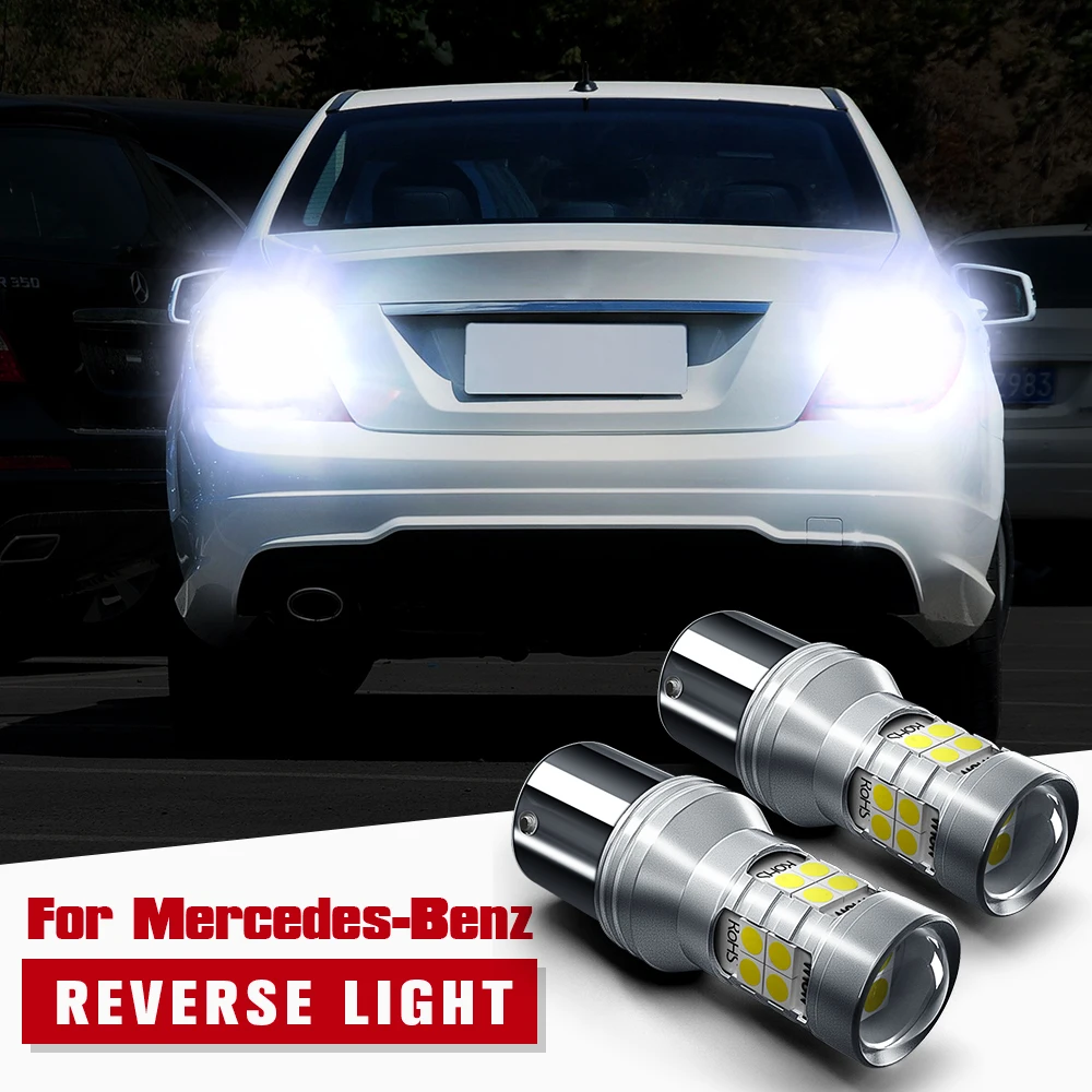 2x светодиодные фонари заднего хода P21W BA15S Canbus для Mercedes Benz W169 W245 W202 W203 W204 C204 CL203 S202 S203