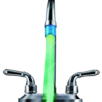 

Amazing and Shocking LED green Color abs lighted faucet with adaptor