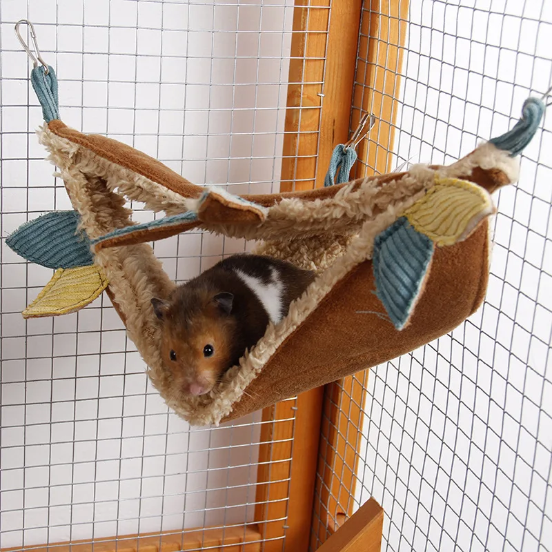 Pet Bed Factory ji zekee Small Pet ftianshu Preserving Warm Winter Guinea Pig Hammock Cotton Jungle Set Angle Hanging Nest