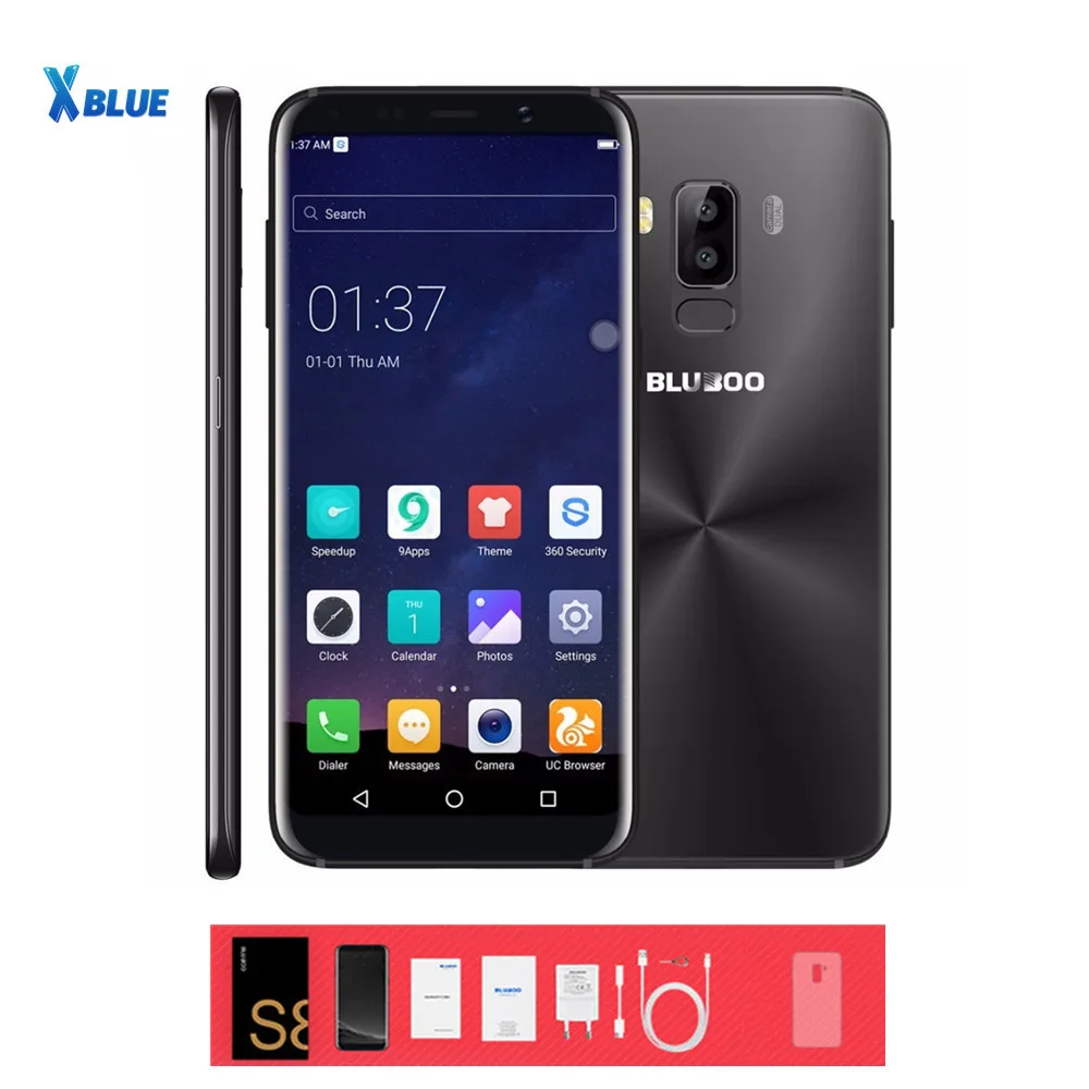 

Bluboo S8 5.7'' Full Display 4G Smartphone 3GB RAM 32GB ROM MTK6750 Octa Core Android 7.0 Dual Rear Camera Mobile Phone