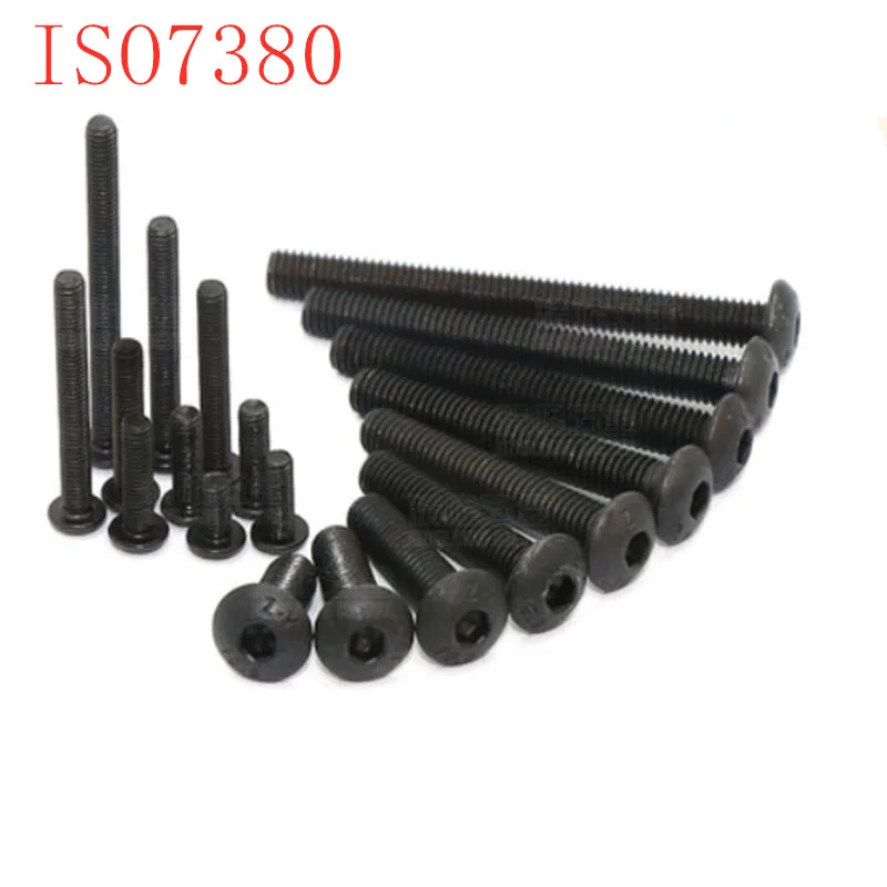 20 шт. болты для крепления мебели ISO7380 M4 * 6/8/10/12/16/20|black screw|furniture fastenersscrew furniture |
