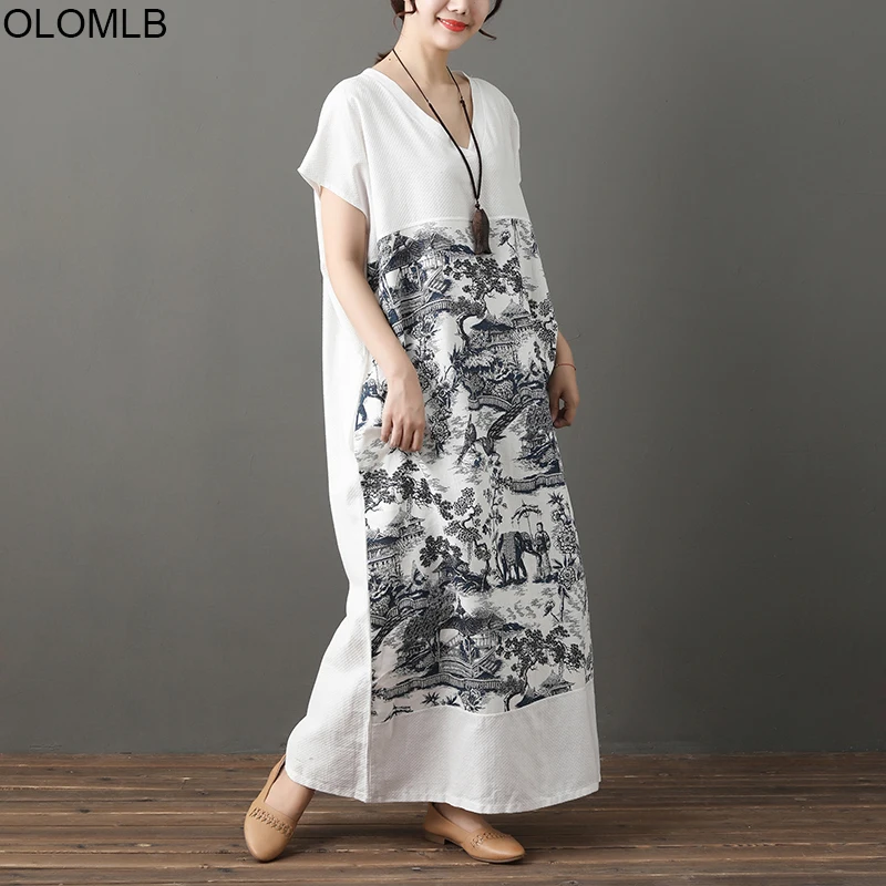 women's plus size white sundress